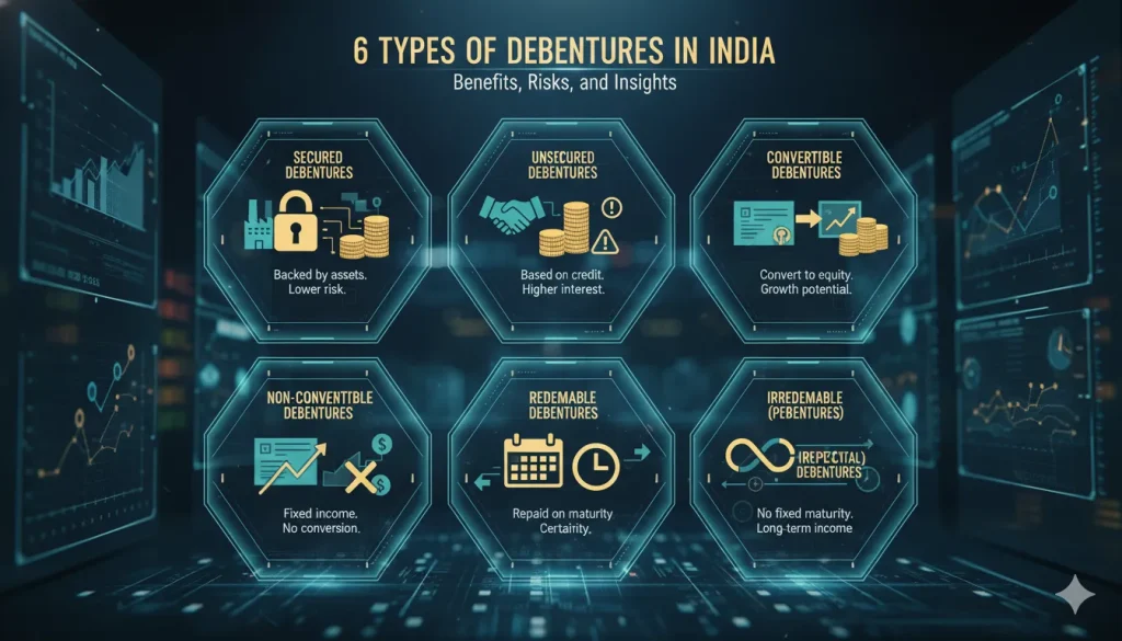 Types of Debentures in India